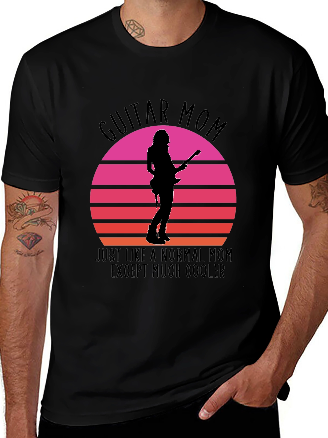Guitar Mom Graphic Tee - Cool Mothers Day Gift