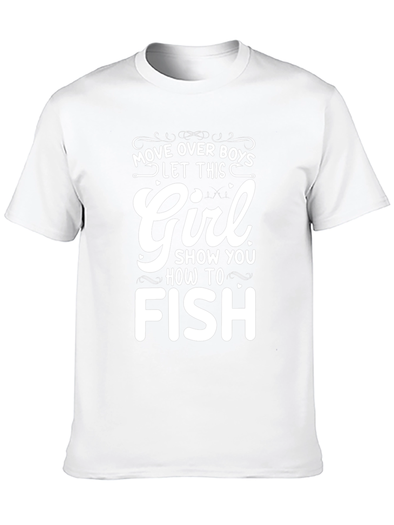 Move Over Boys Girl Fishing T-Shirt