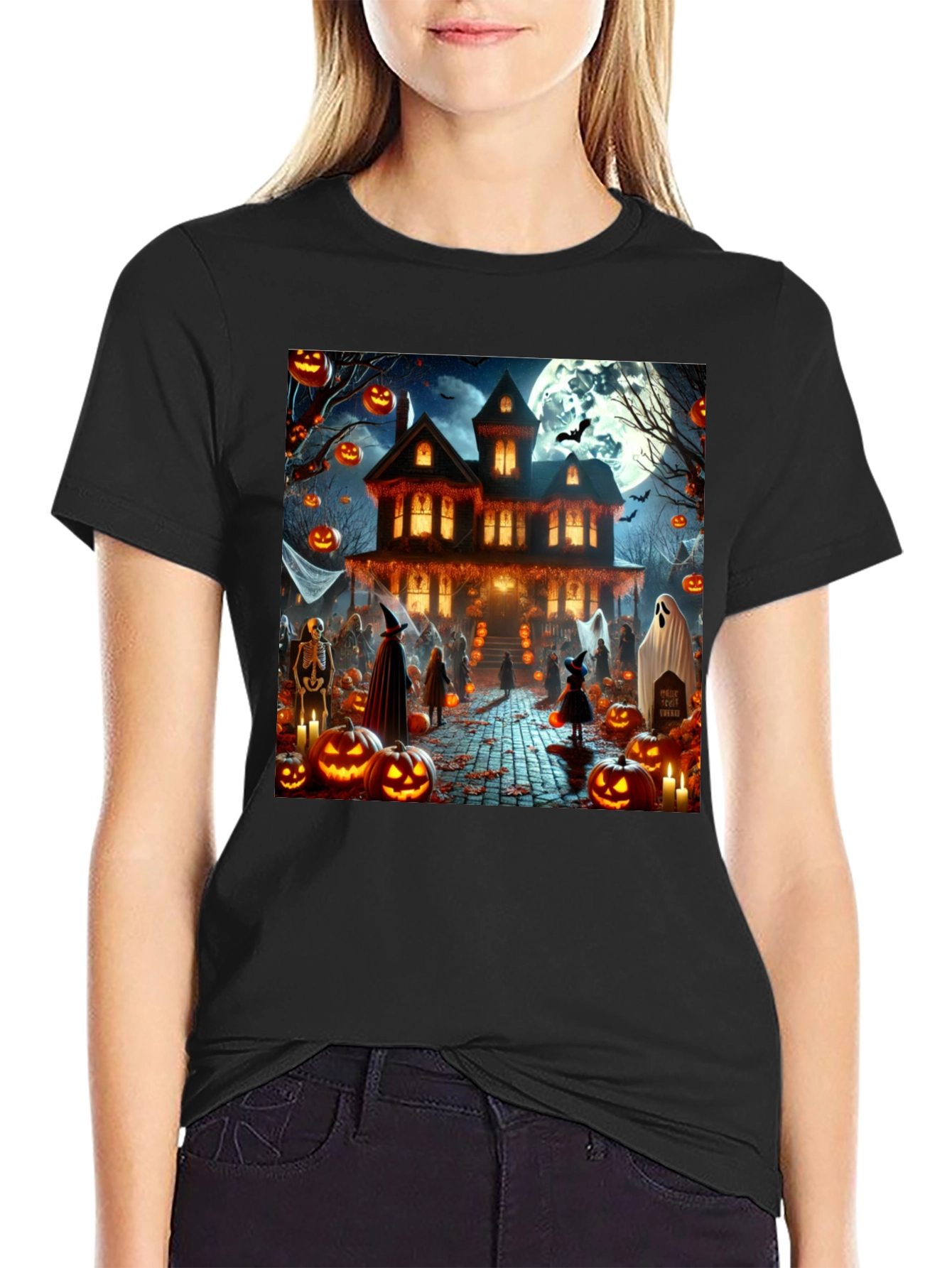 Halloween Haunted House T-Shirt