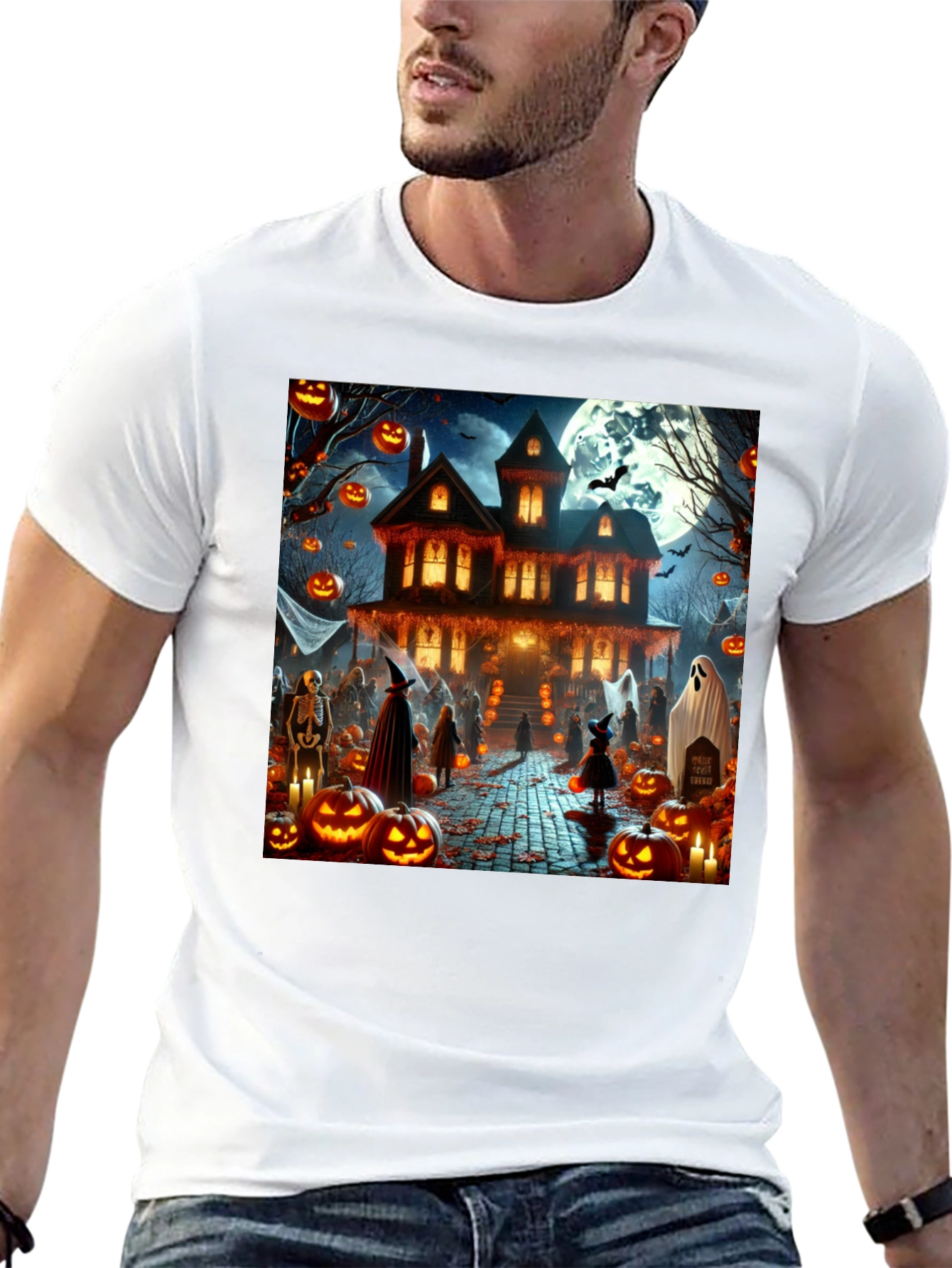 Halloween Haunted House T-Shirt