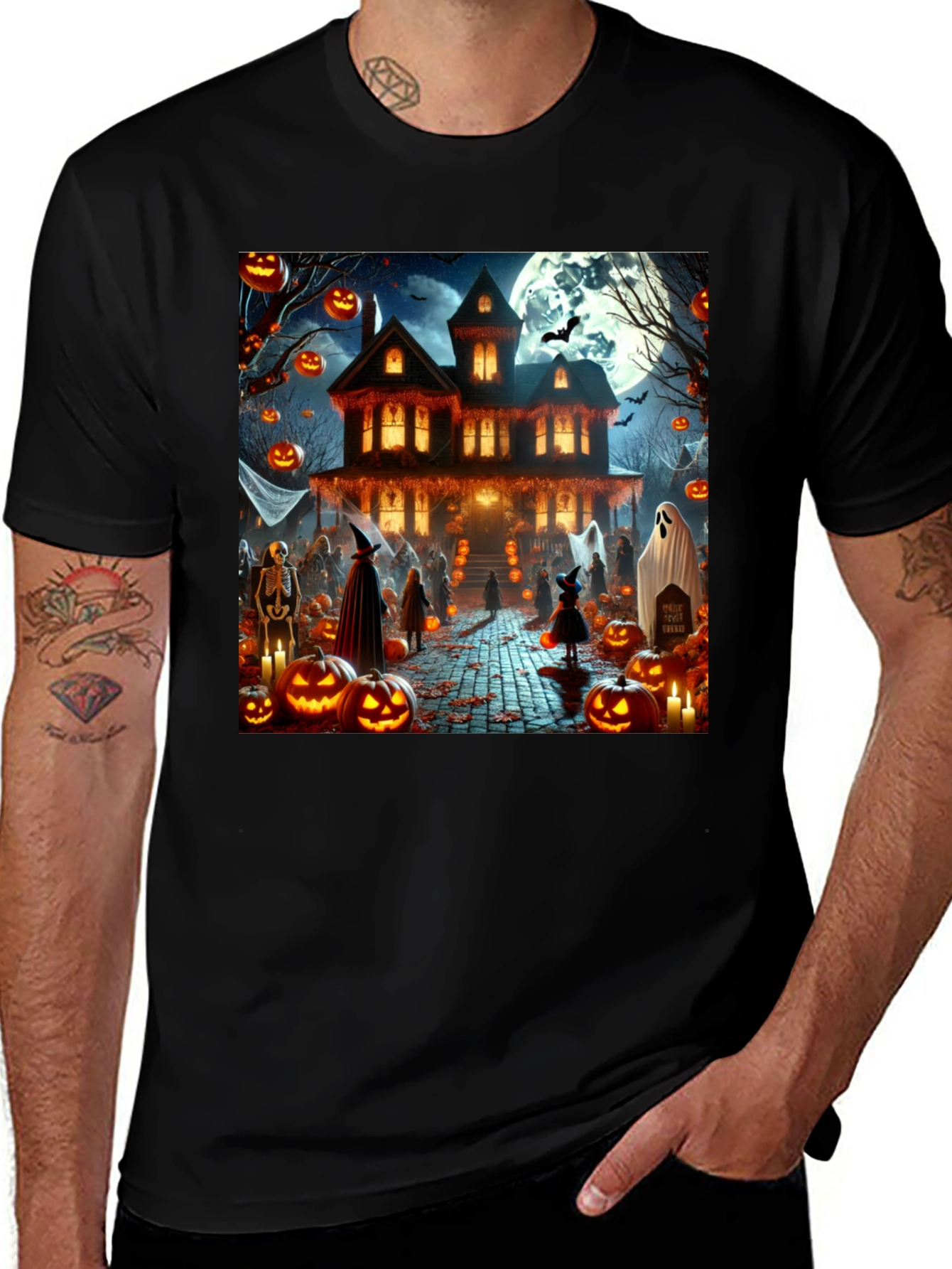 Halloween Haunted House T-Shirt