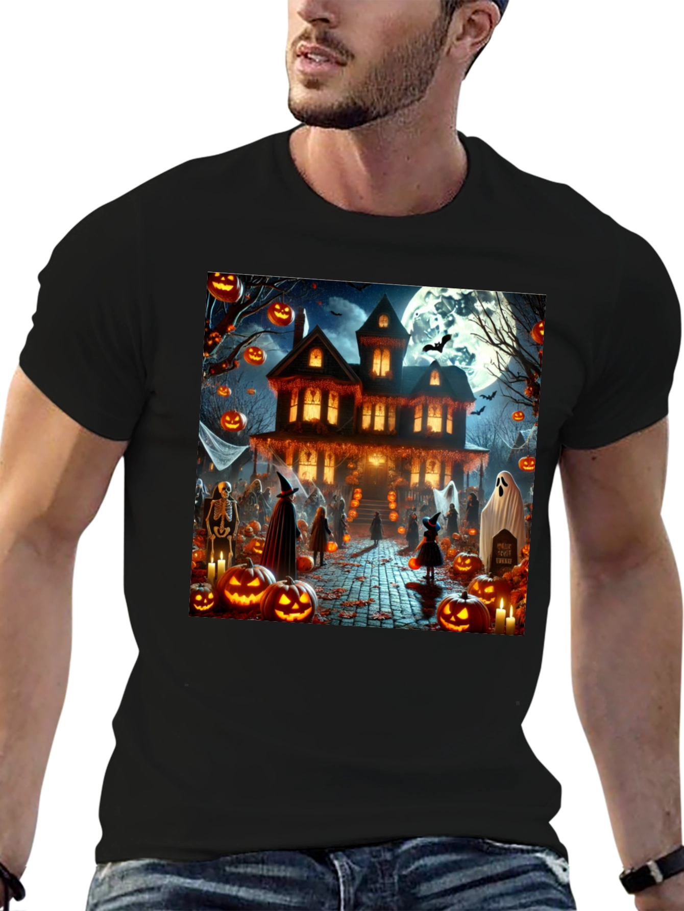 Halloween Haunted House T-Shirt