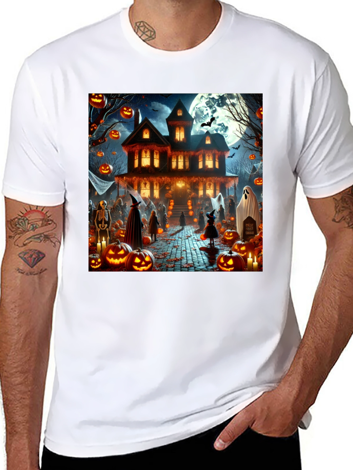 Halloween Haunted House T-Shirt