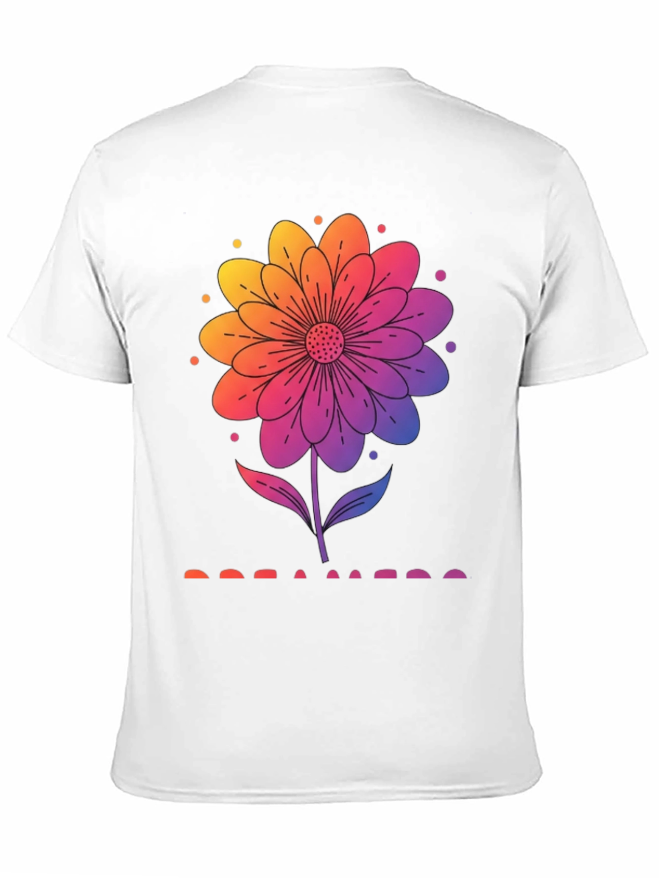 Rainbow Flower Graphic T-Shirt