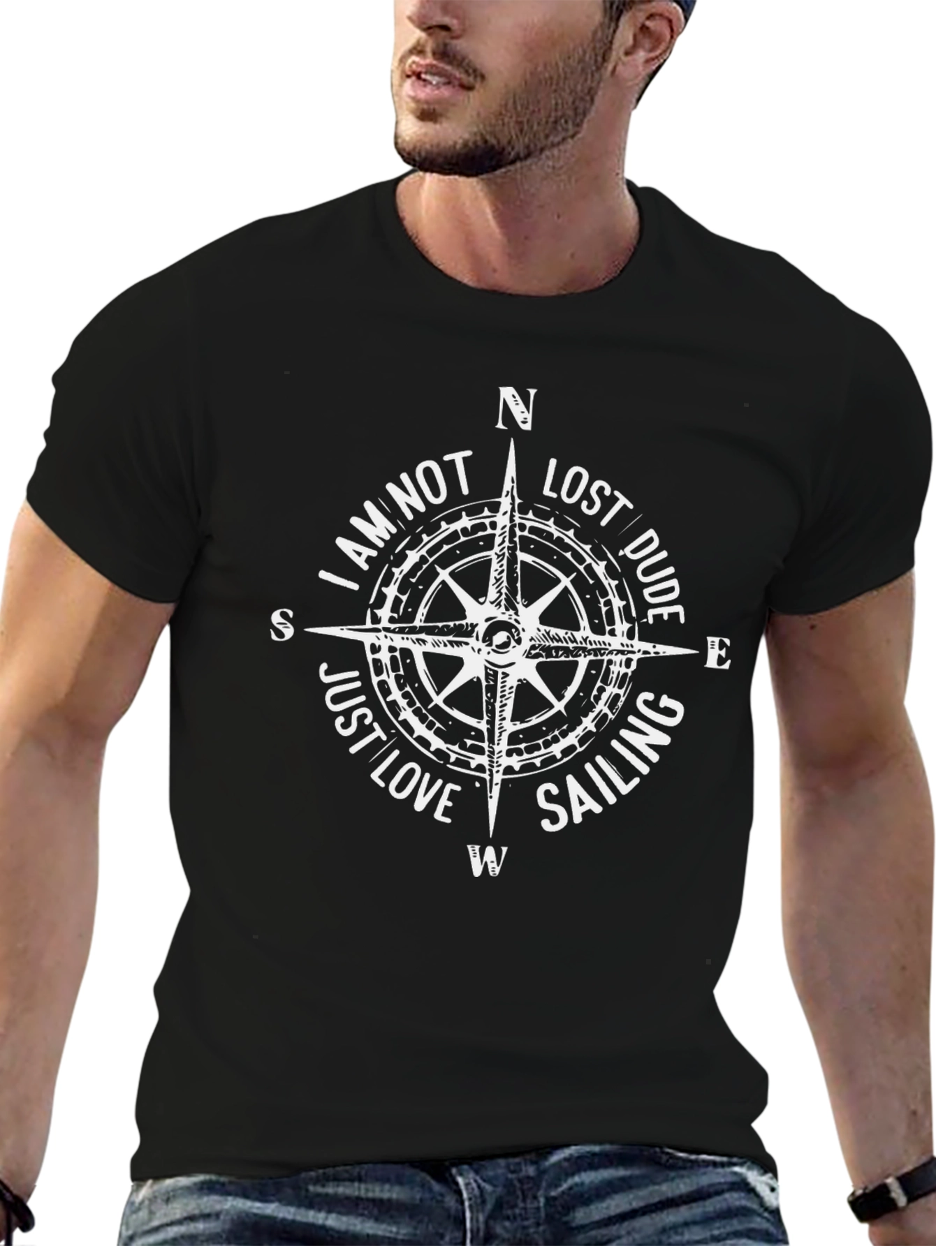 I am Not Lost Dude Sailing Graphic T-Shirt