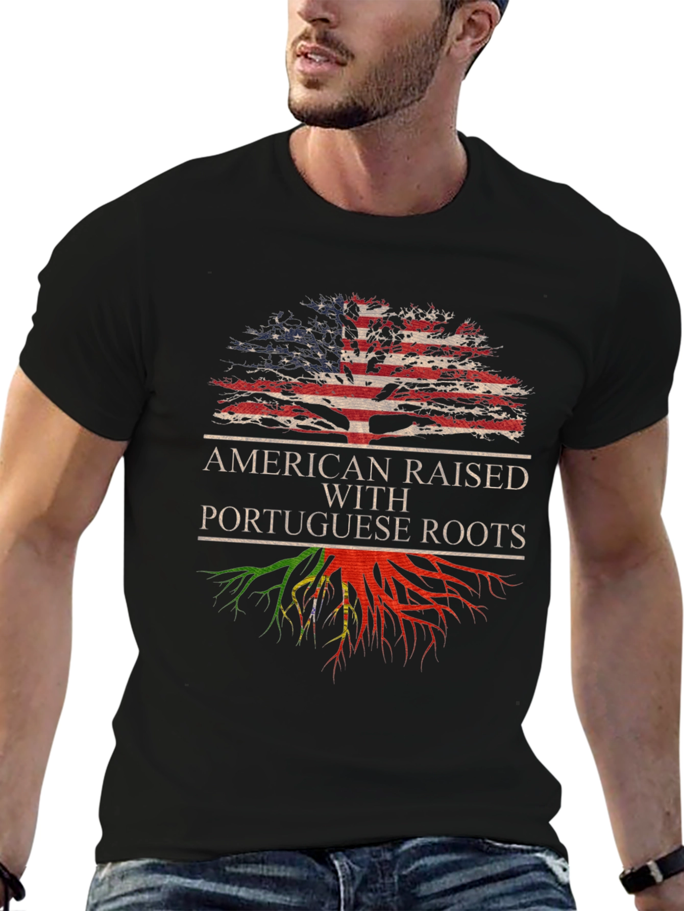 American Raised with Portuguese Roots T-Shirt