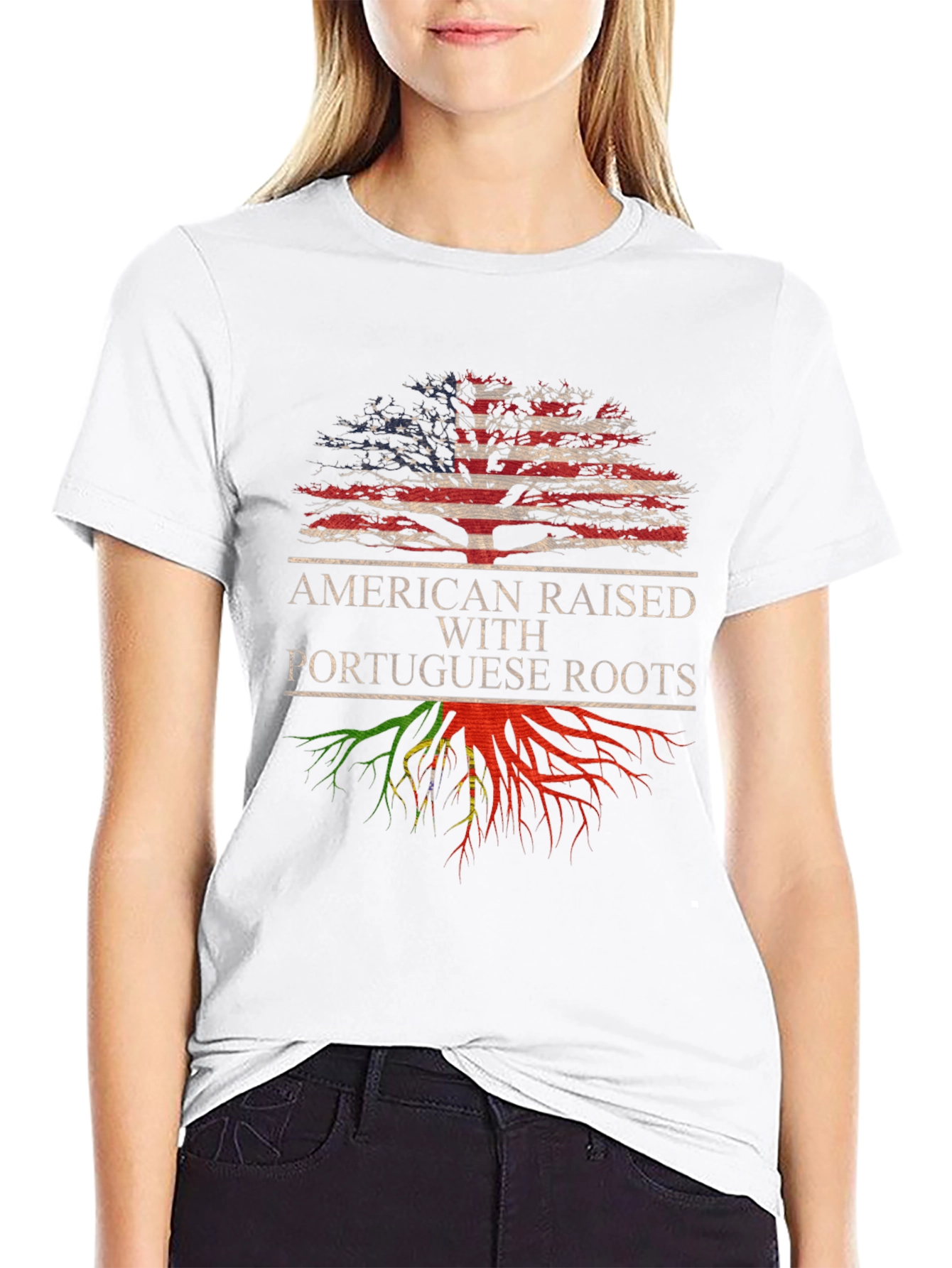 American Raised with Portuguese Roots T-Shirt
