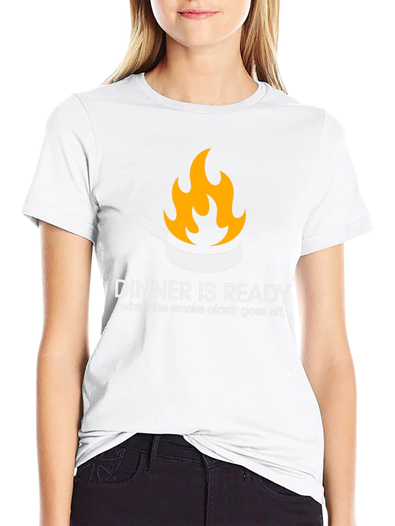 Dinner is Ready Funny Graphic T-Shirt