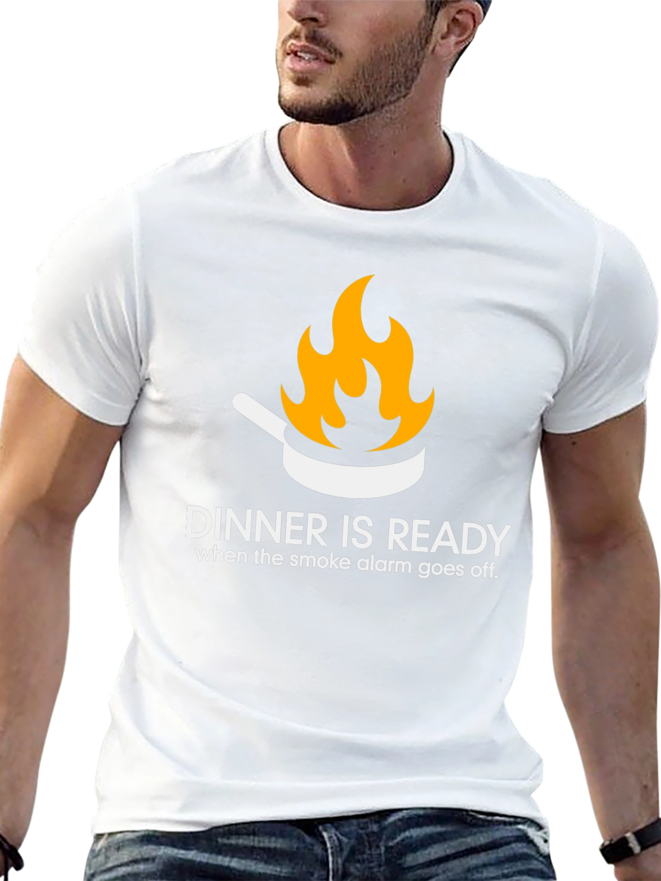 Dinner is Ready Funny Graphic T-Shirt