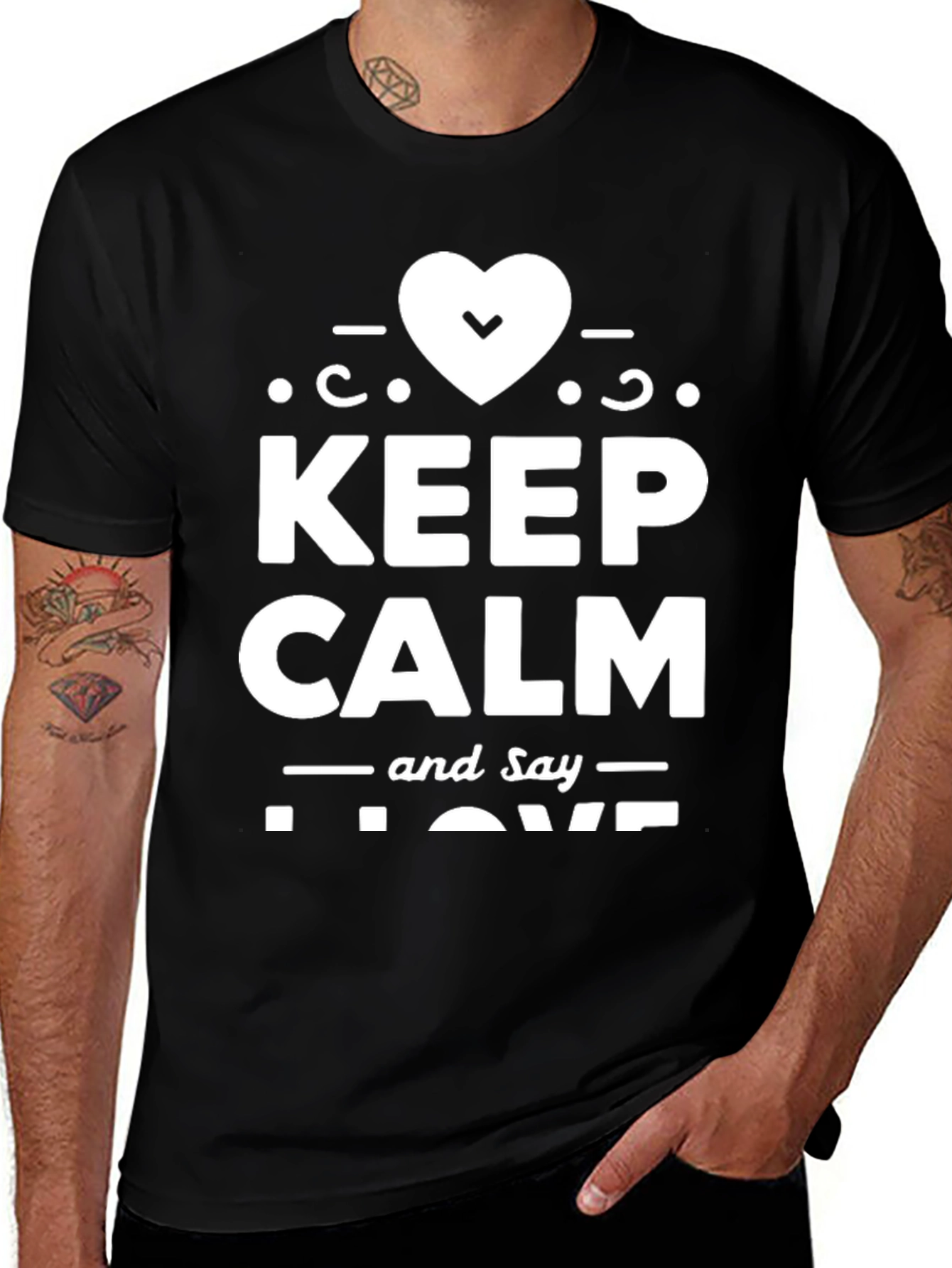 Keep Calm and Say I Love T-Shirt