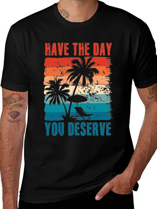 Tropical Sunset Graphic T-Shirt