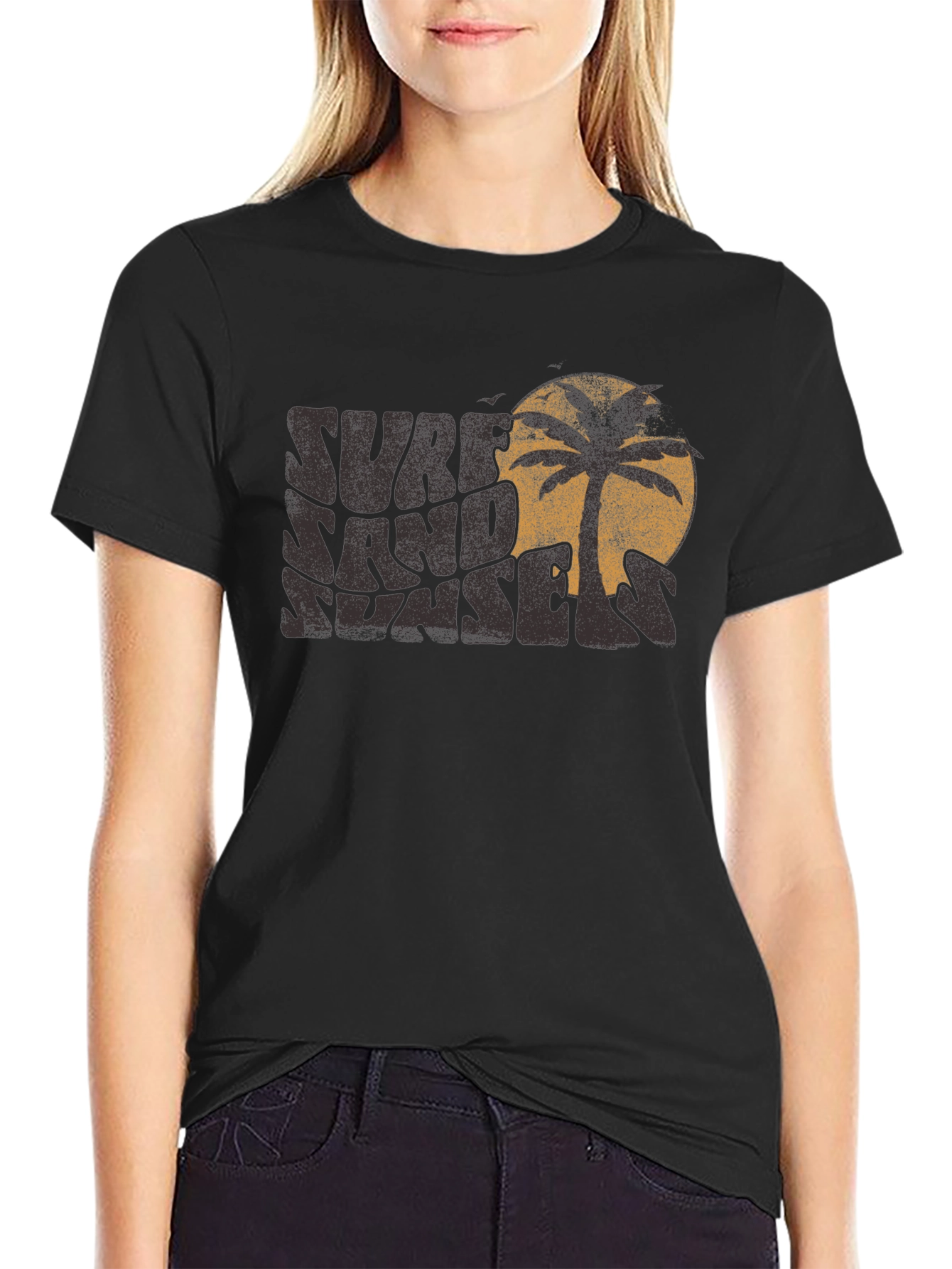 Surf Sand Sunset Graphic T-Shirt