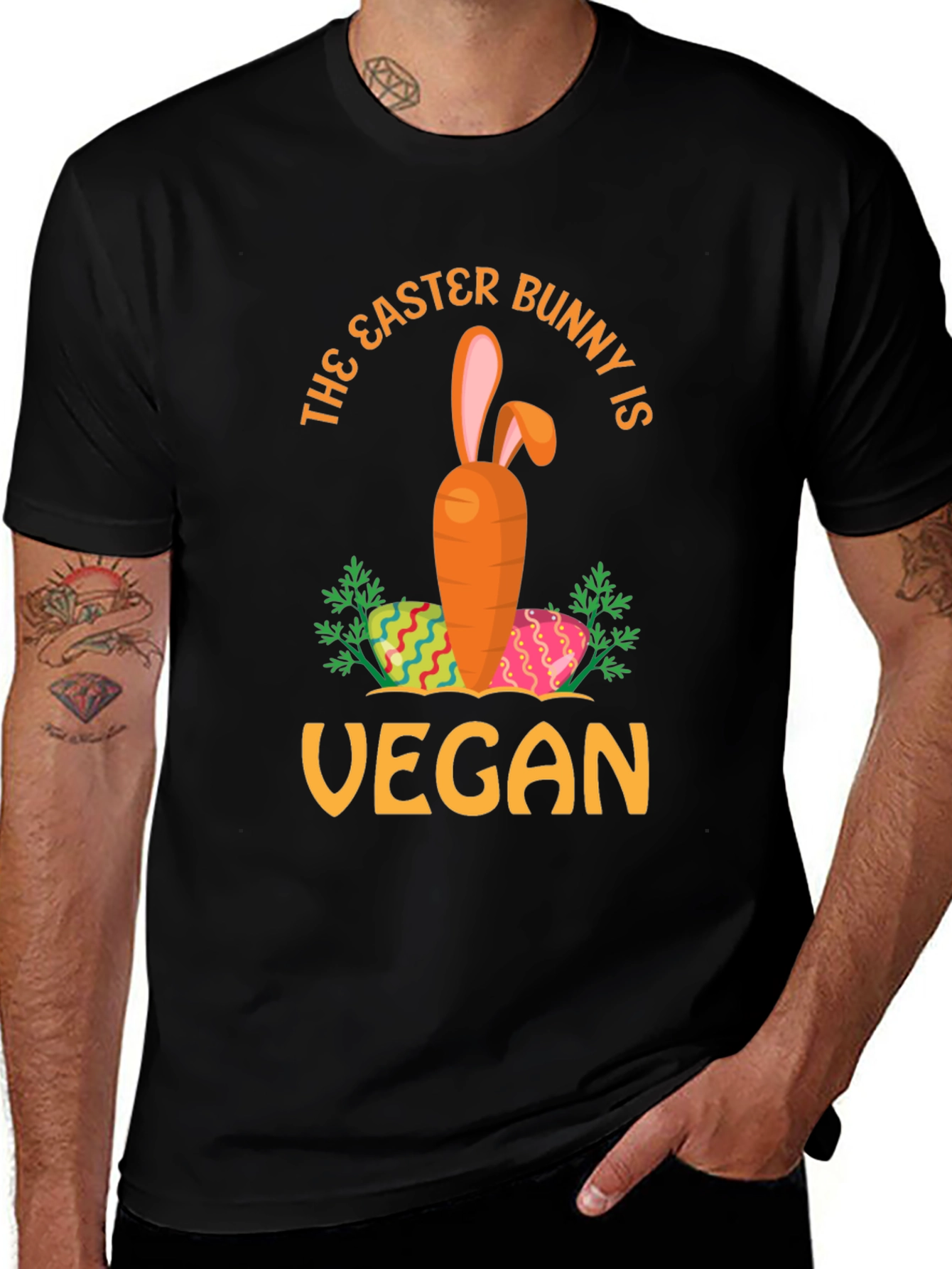 Vegan Easter Bunny Carrot T-Shirt