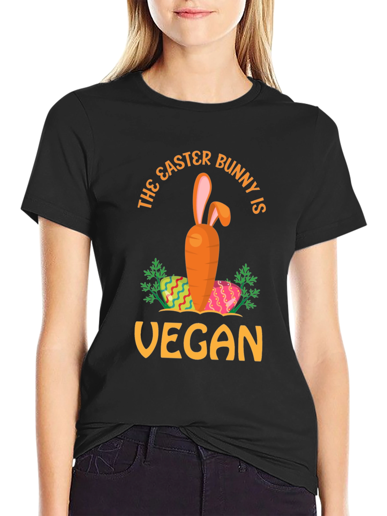 Vegan Easter Bunny Carrot T-Shirt