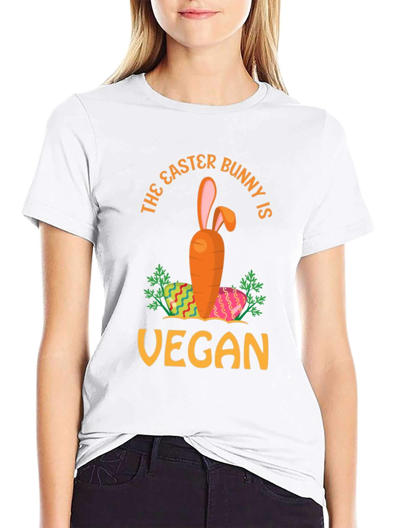 Vegan Easter Bunny Carrot T-Shirt