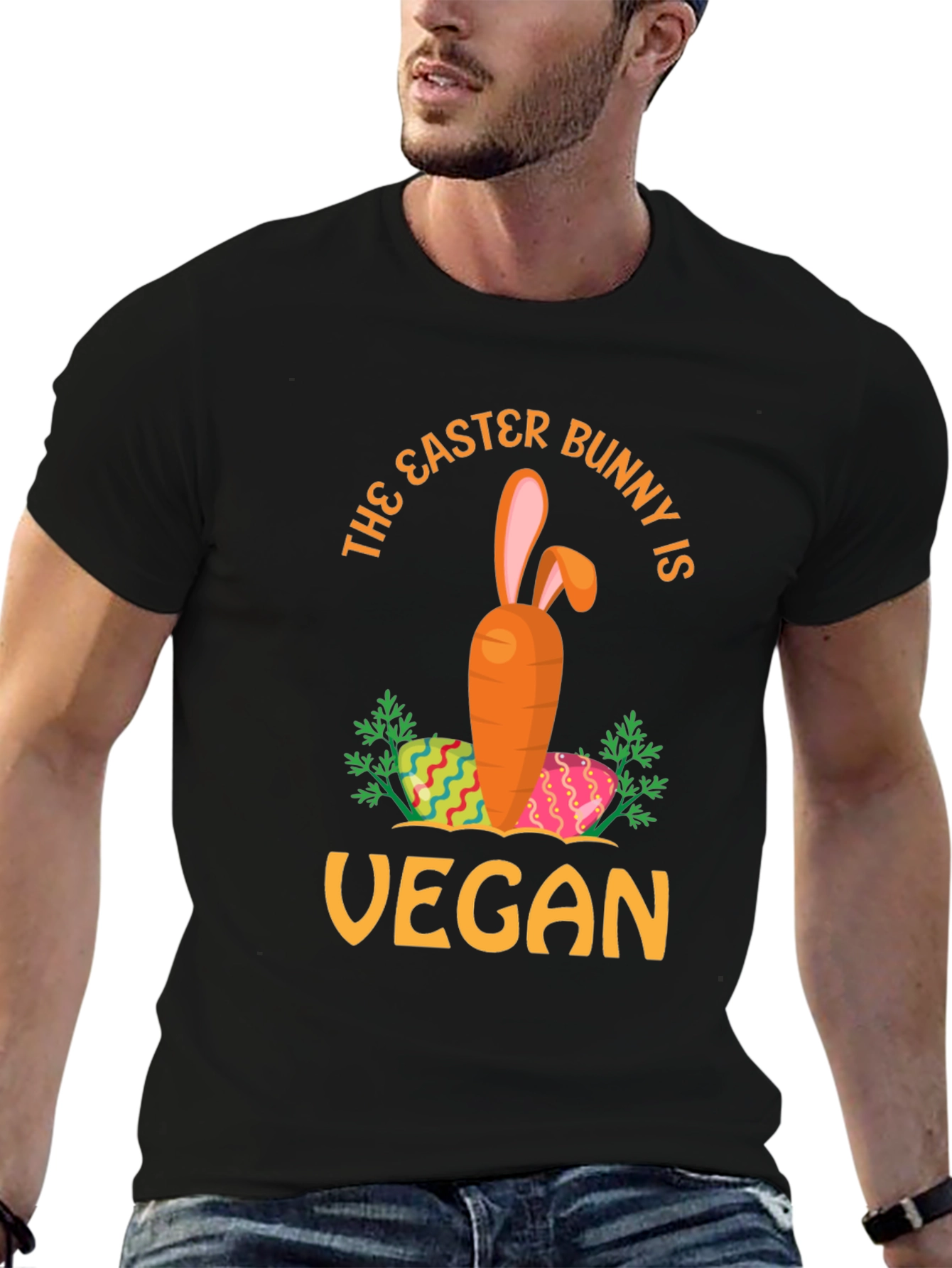 Vegan Easter Bunny Carrot T-Shirt