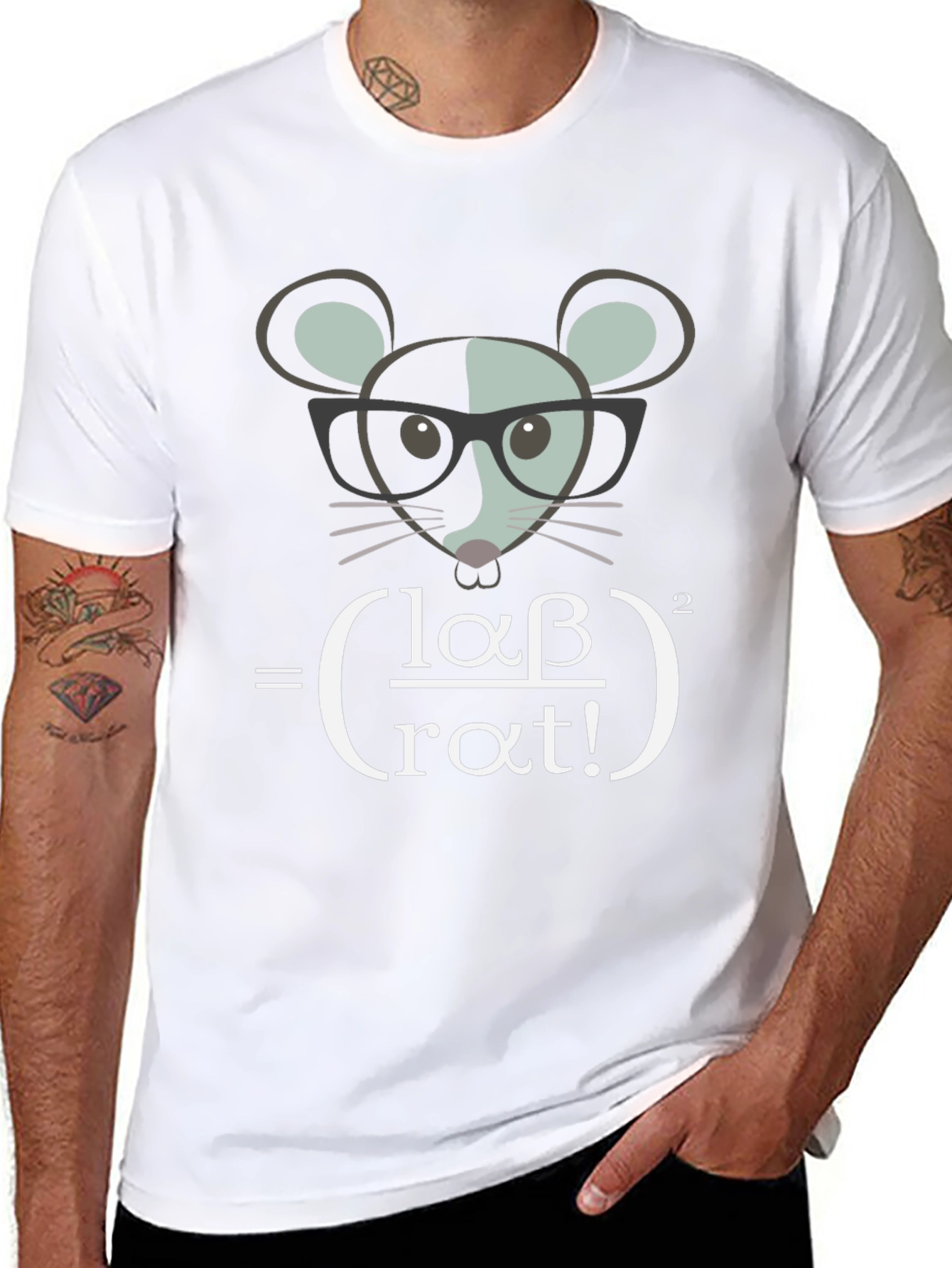 Smart Rat Equation Graphic T-Shirt