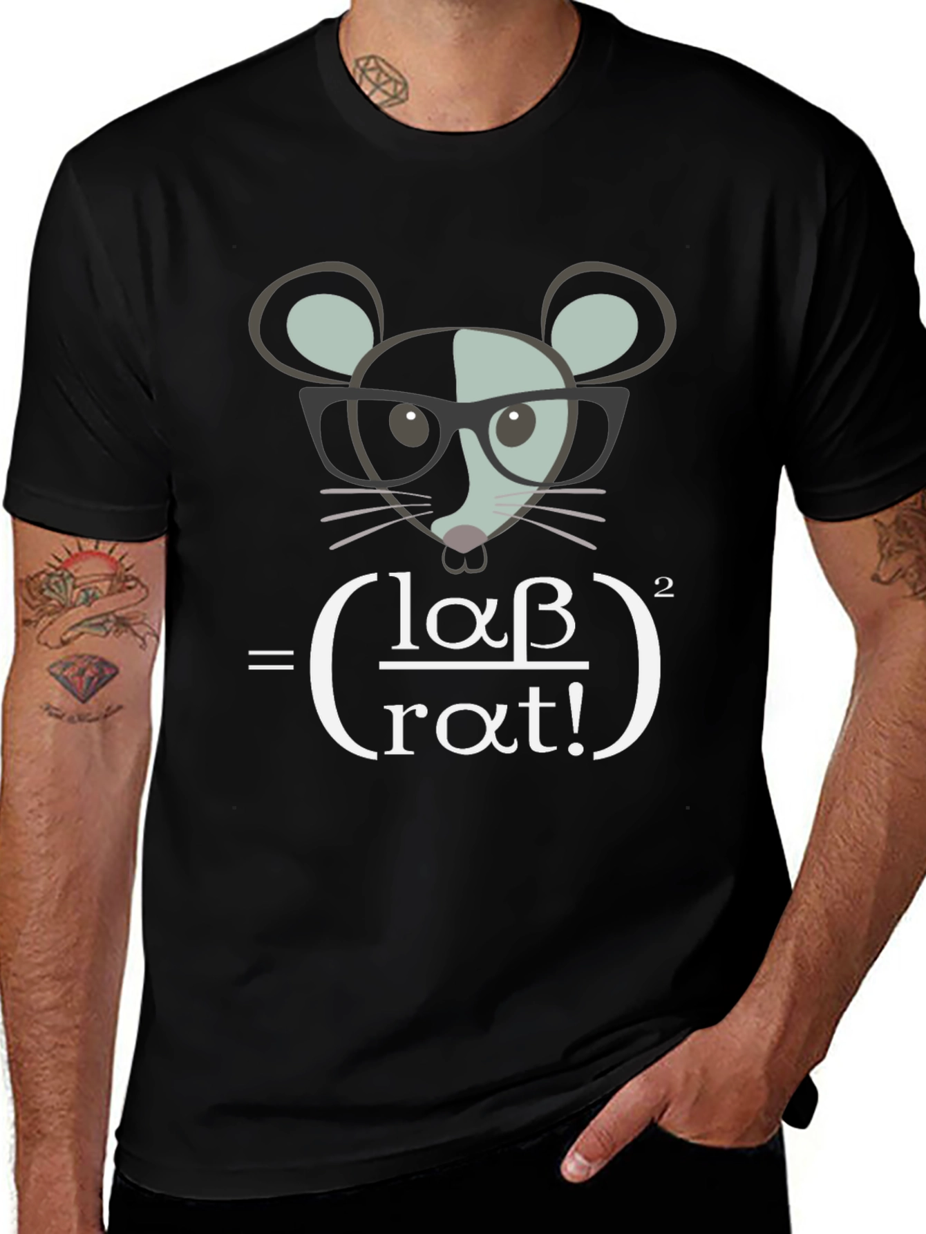 Smart Rat Equation Graphic T-Shirt