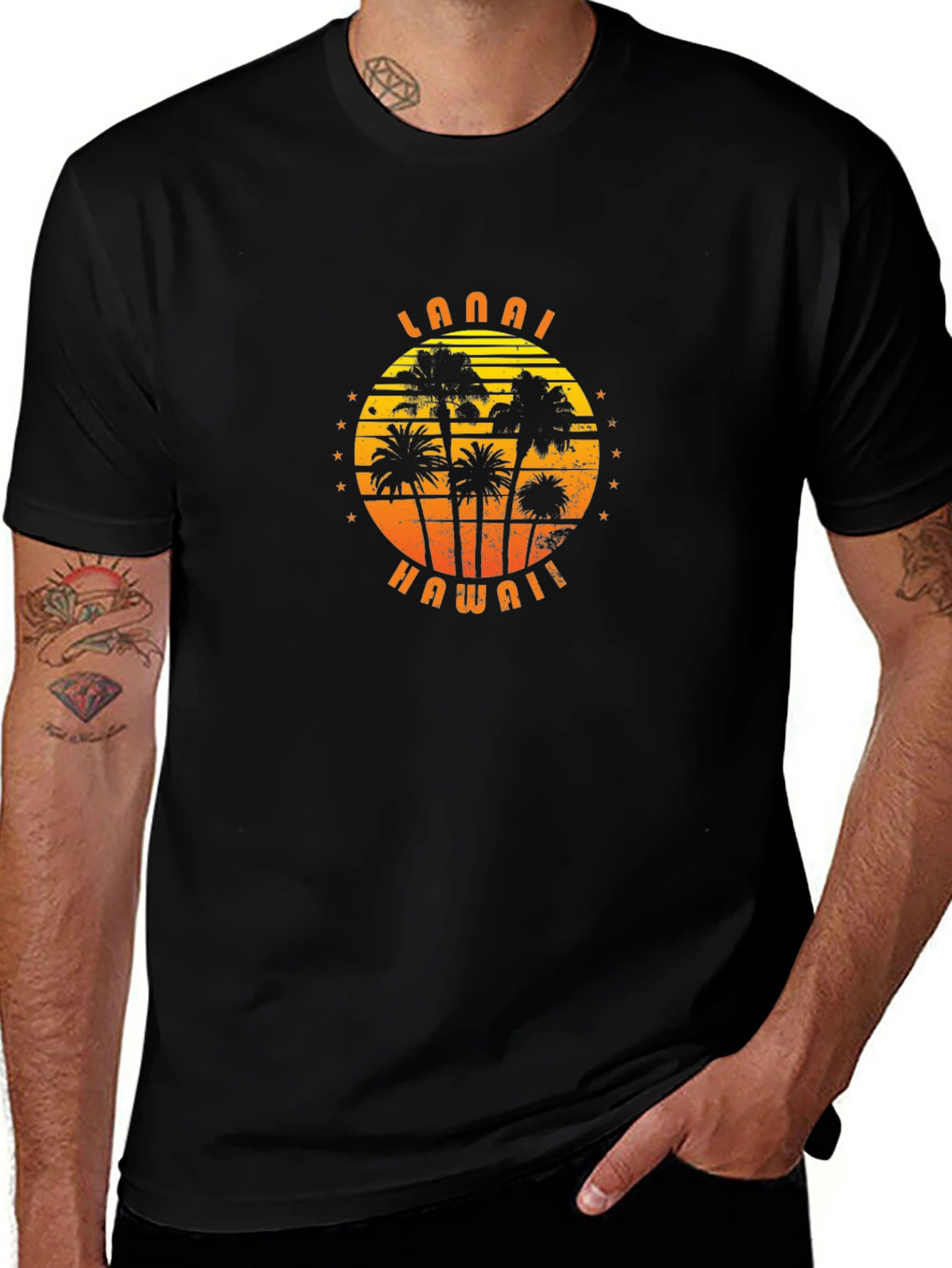 Lanai Hawaii Palm Tree T-Shirt