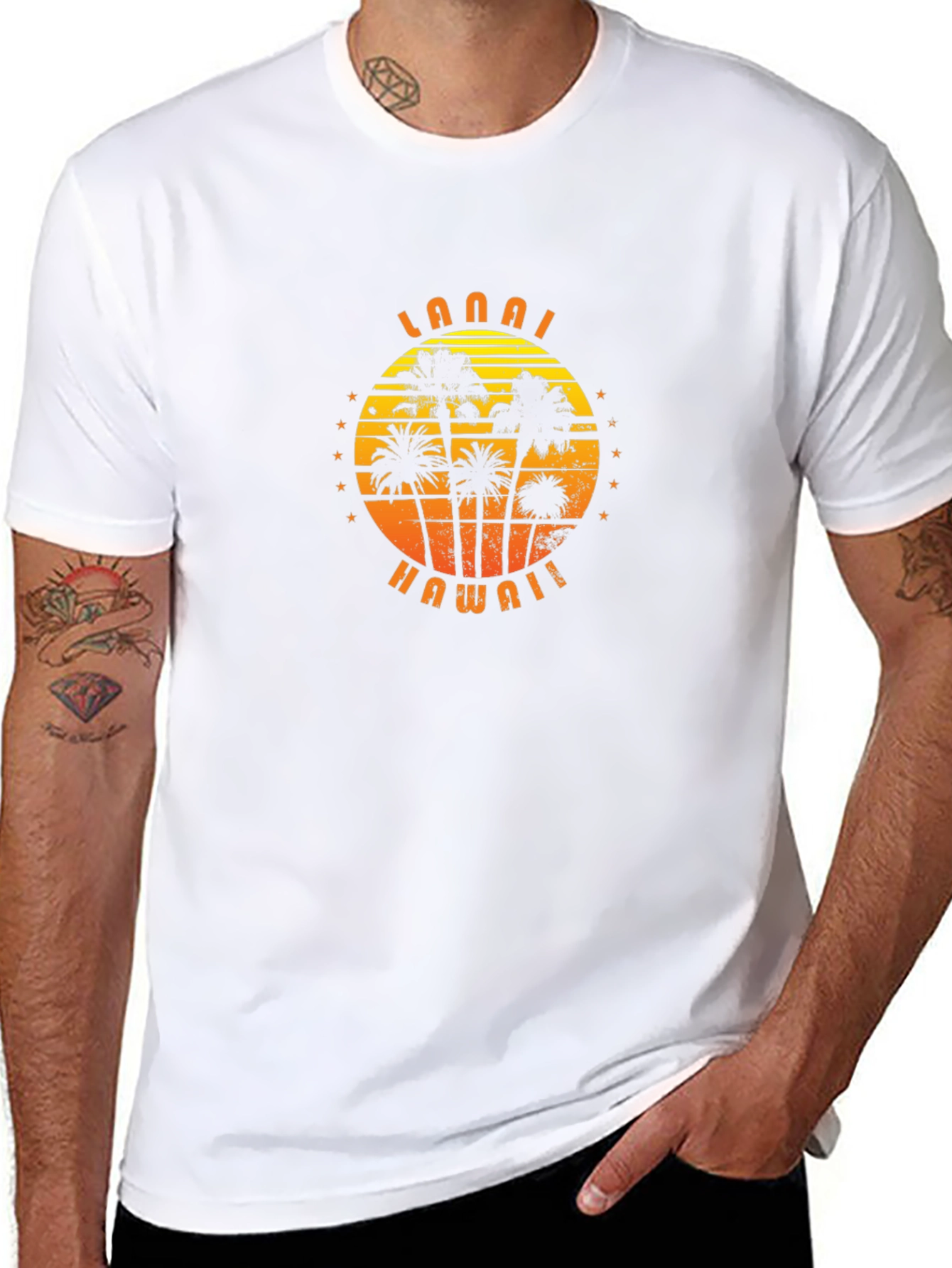 Lanai Hawaii Palm Tree T-Shirt