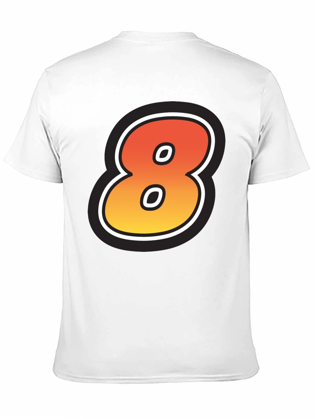 Number 8 Graphic T-Shirt - Cool Casual Tee