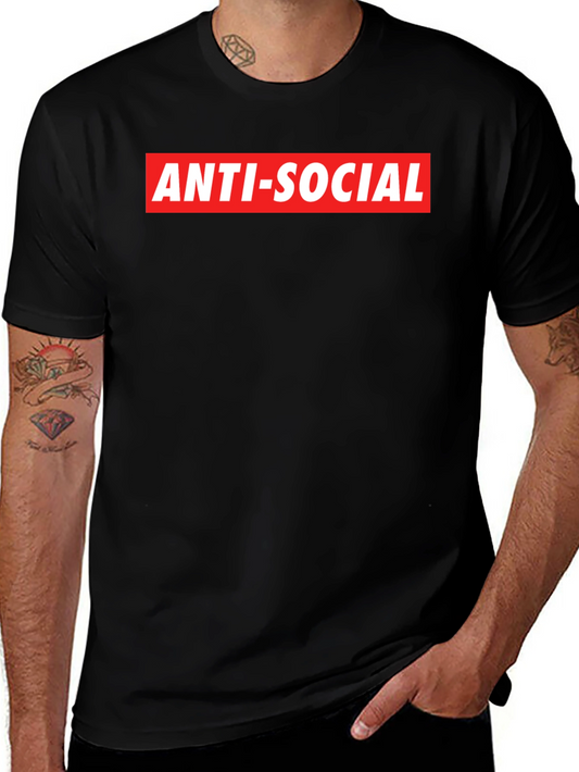 Anti-Social Graphic Tee - Bold Statement Shirt