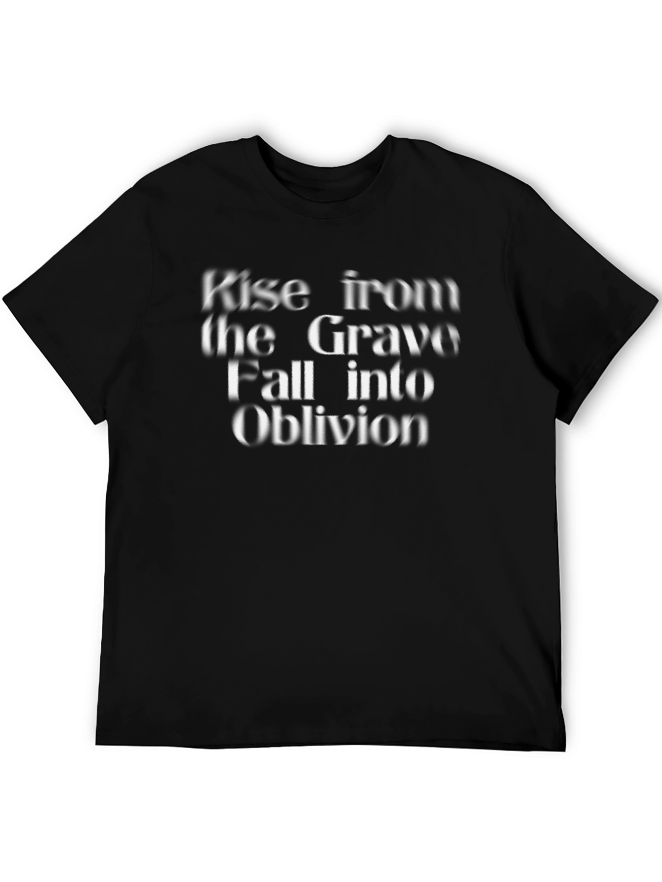 Rise From Grave Oblivion Black Graphic Tee