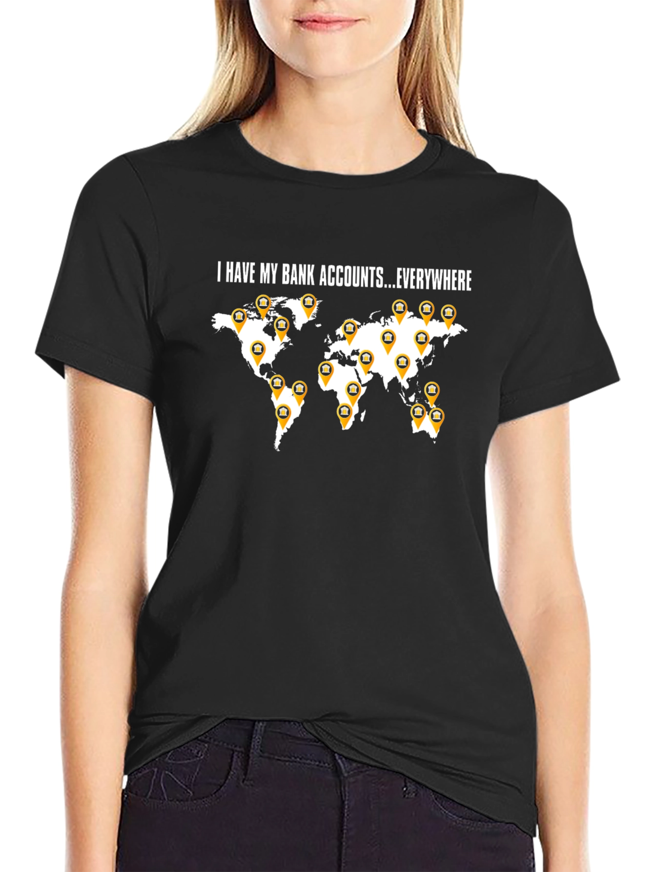 I Have My Bank Accounts Everywhere Mens Black T-Shirt