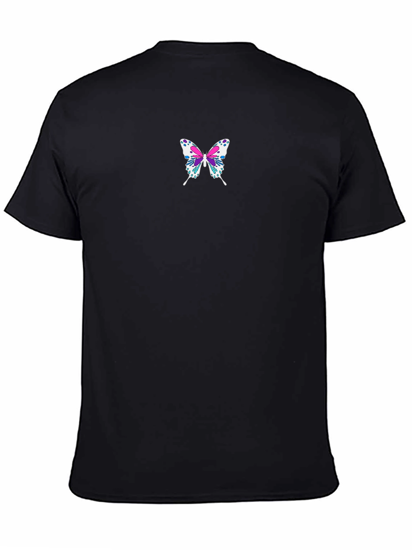 Butterfly Graphic Tee - Casual Black T-Shirt