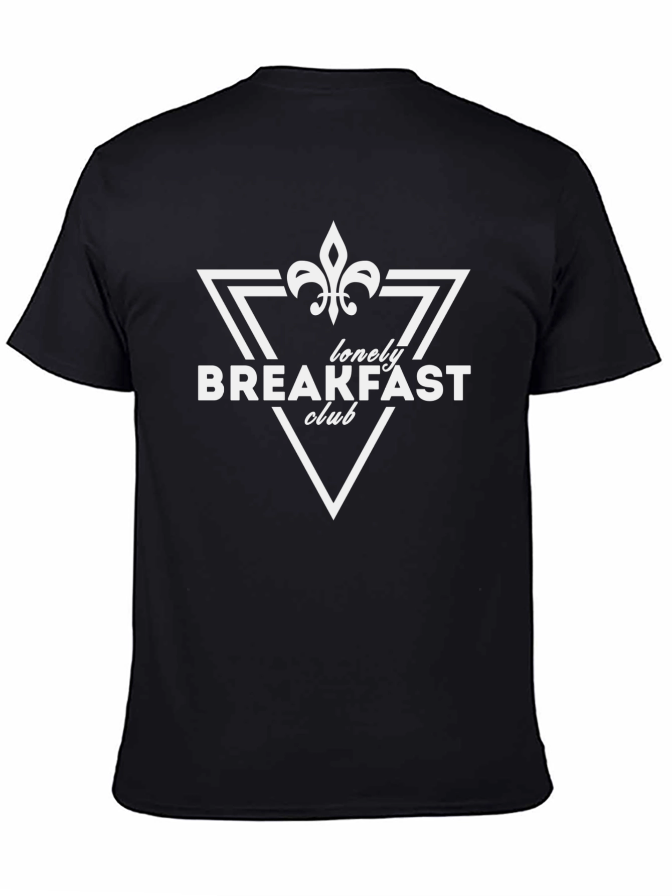 Lonely Breakfast Club Graphic Tee - Black Cotton T-Shirt
