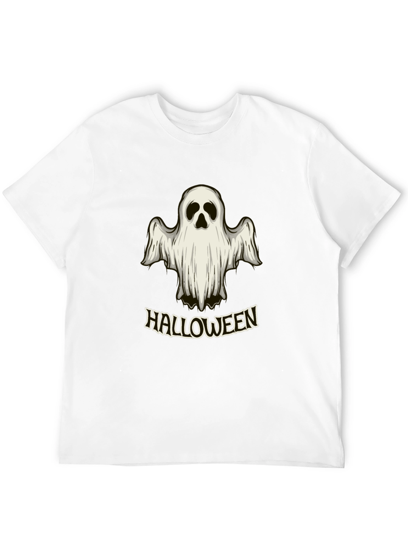 Halloween Ghost Graphic T-Shirt - Spooky Season Tee