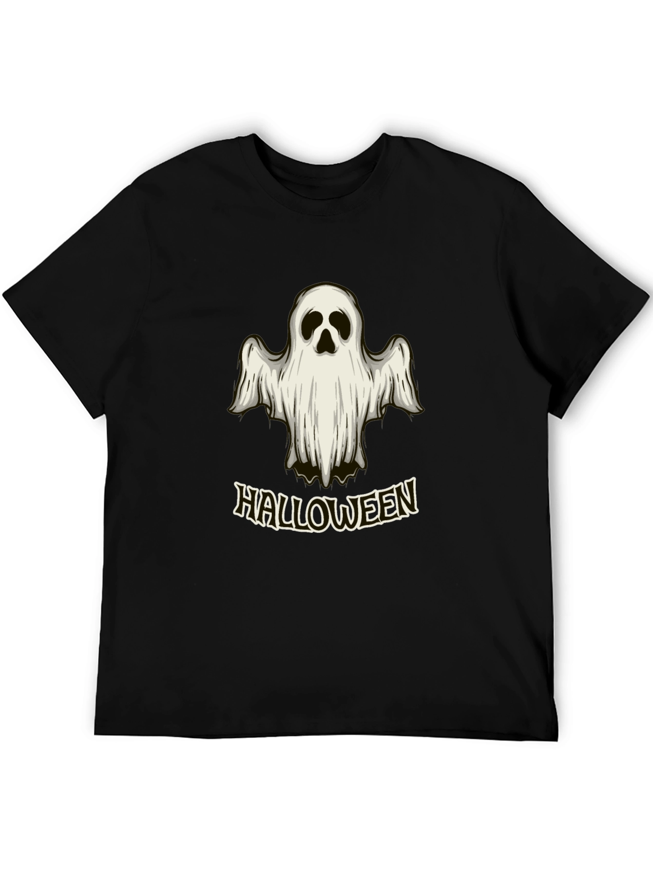 Halloween Ghost Graphic T-Shirt - Spooky Season Tee
