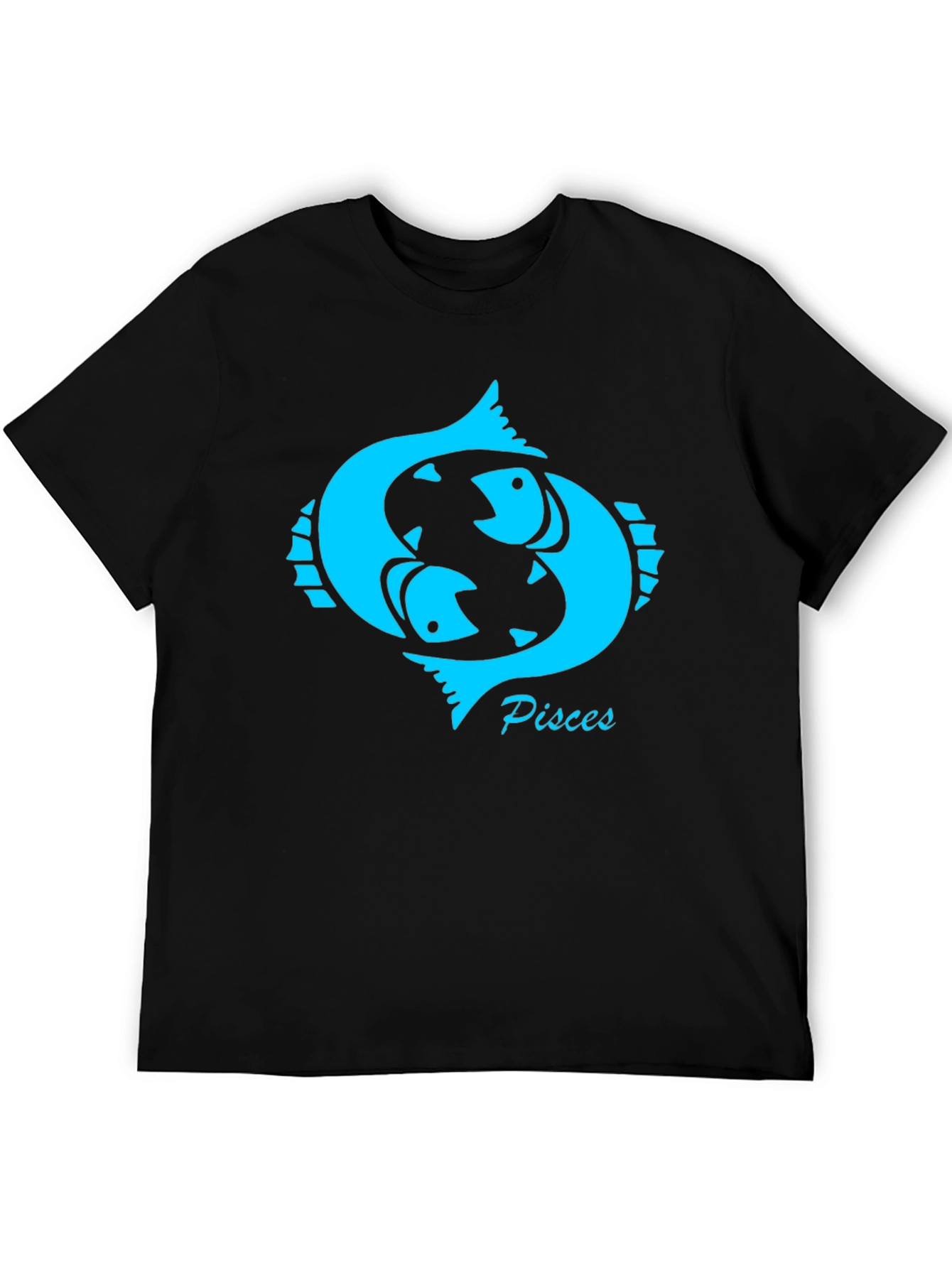 Pisces Zodiac Sign Black T-Shirt