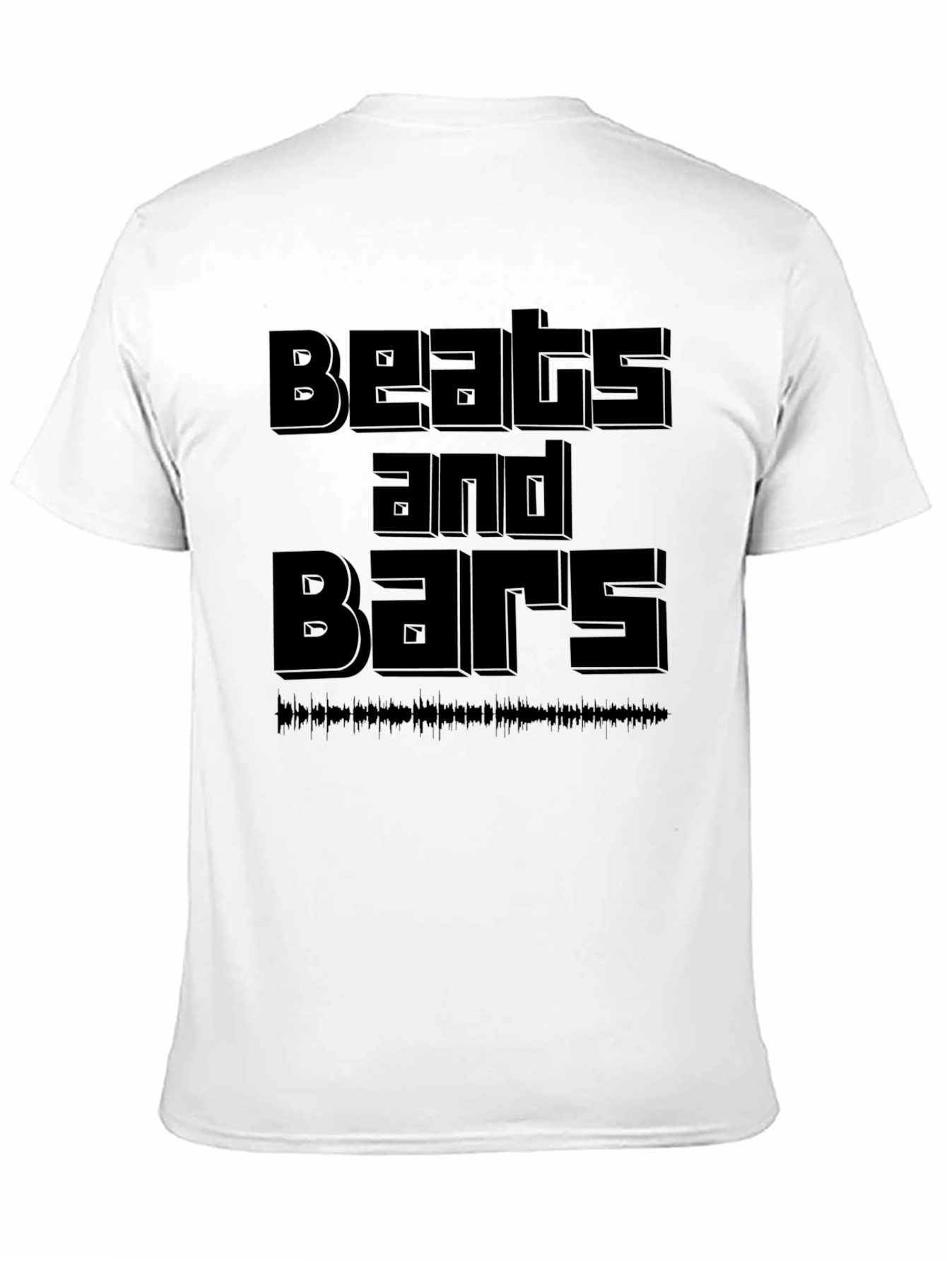Beats and Bars Graphic Black T-Shirt
