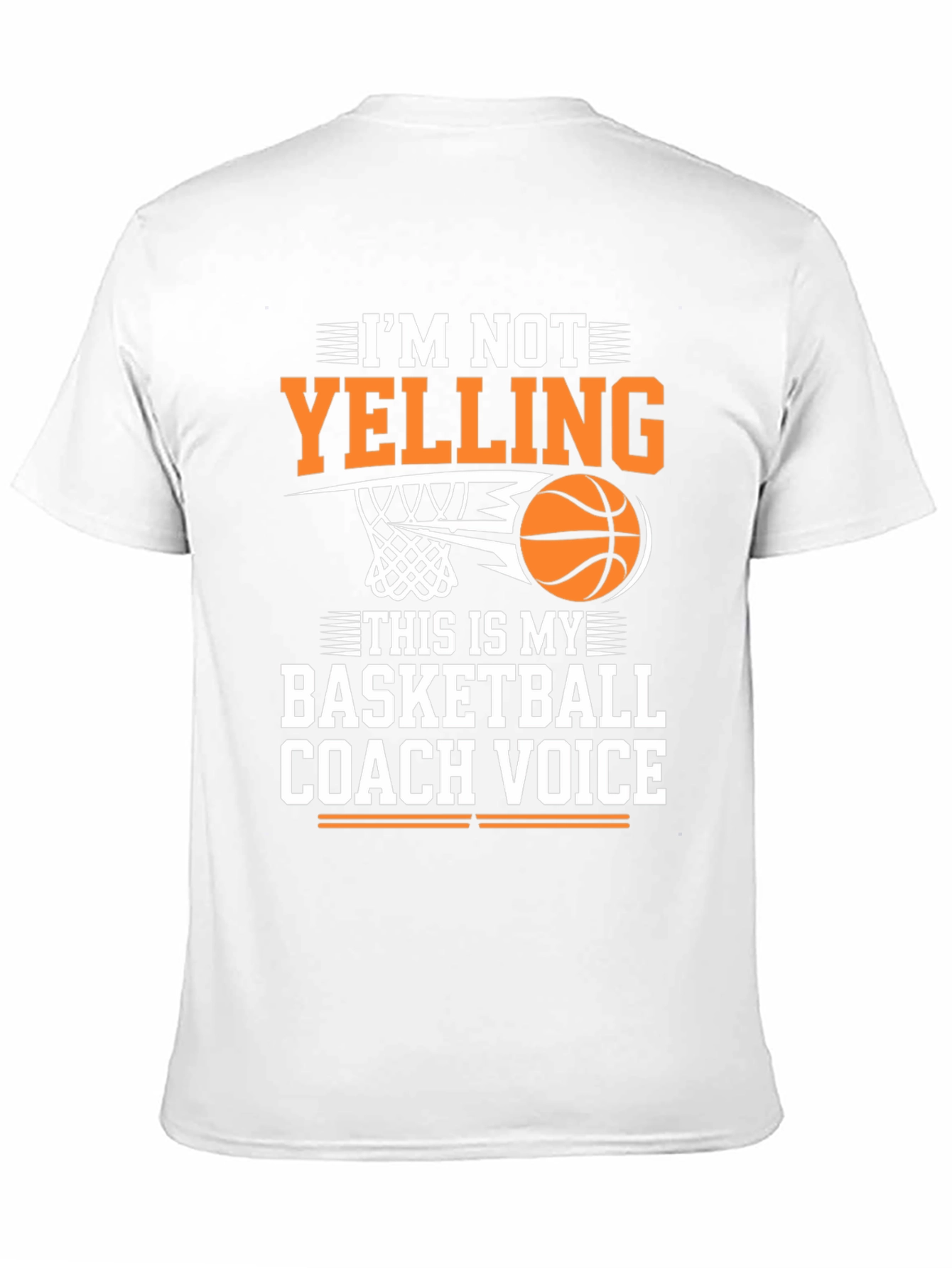 Basketball Coach Voice T-Shirt - Funny Sports Tee
