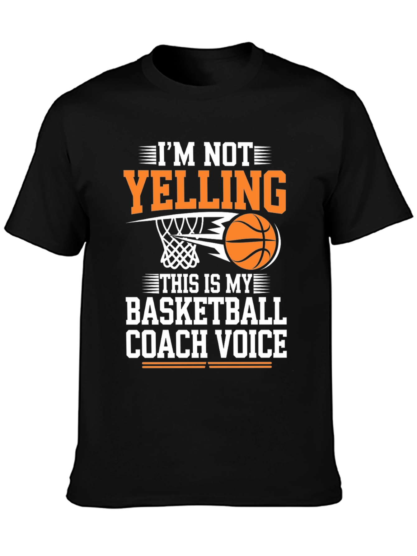Basketball Coach Voice T-Shirt - Funny Sports Tee