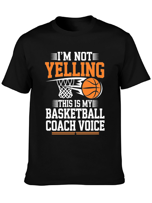 Basketball Coach Voice T-Shirt - Funny Sports Tee