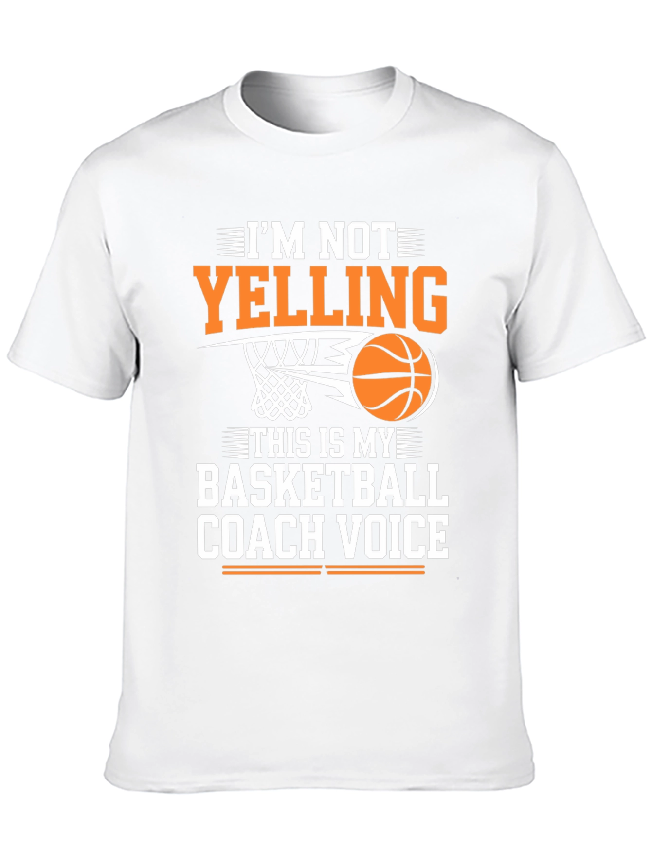 Basketball Coach Voice T-Shirt - Funny Sports Tee