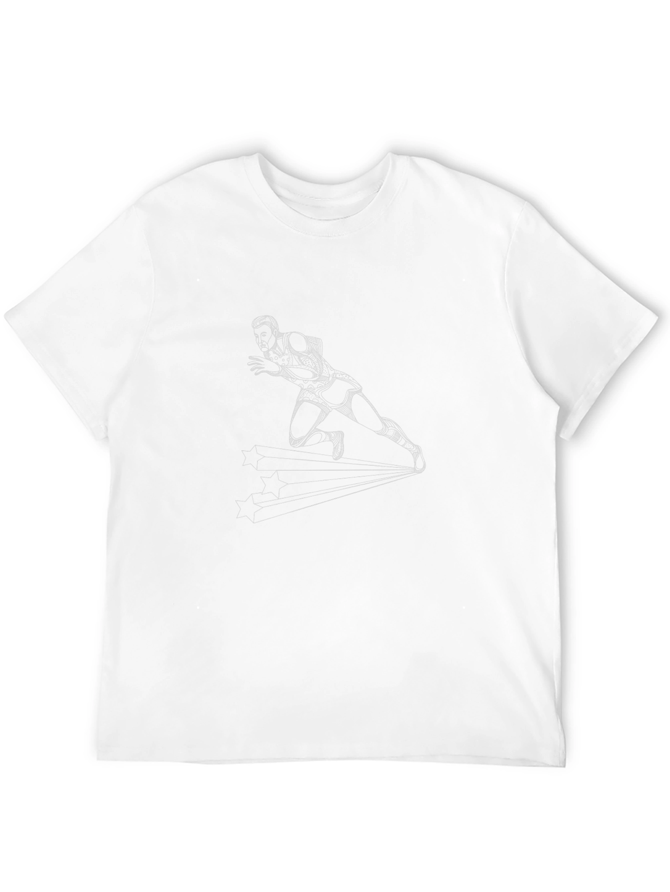 Runner Graphic Tee - Black Cotton Casual Wear