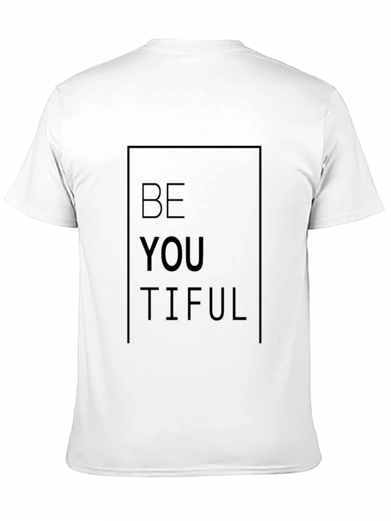 BeYOUtiful Black Graphic Tee - Motivational Unisex T-Shirt