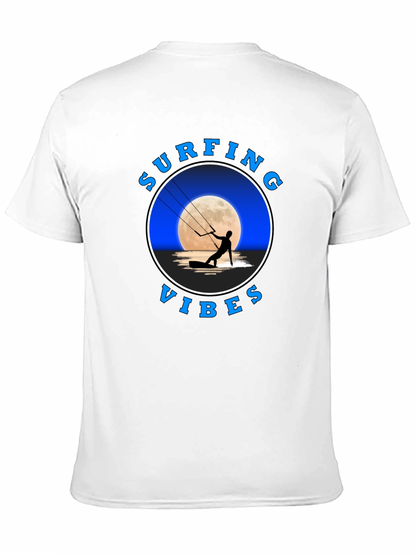 Surfing Vibes Graphic T-Shirt - Black