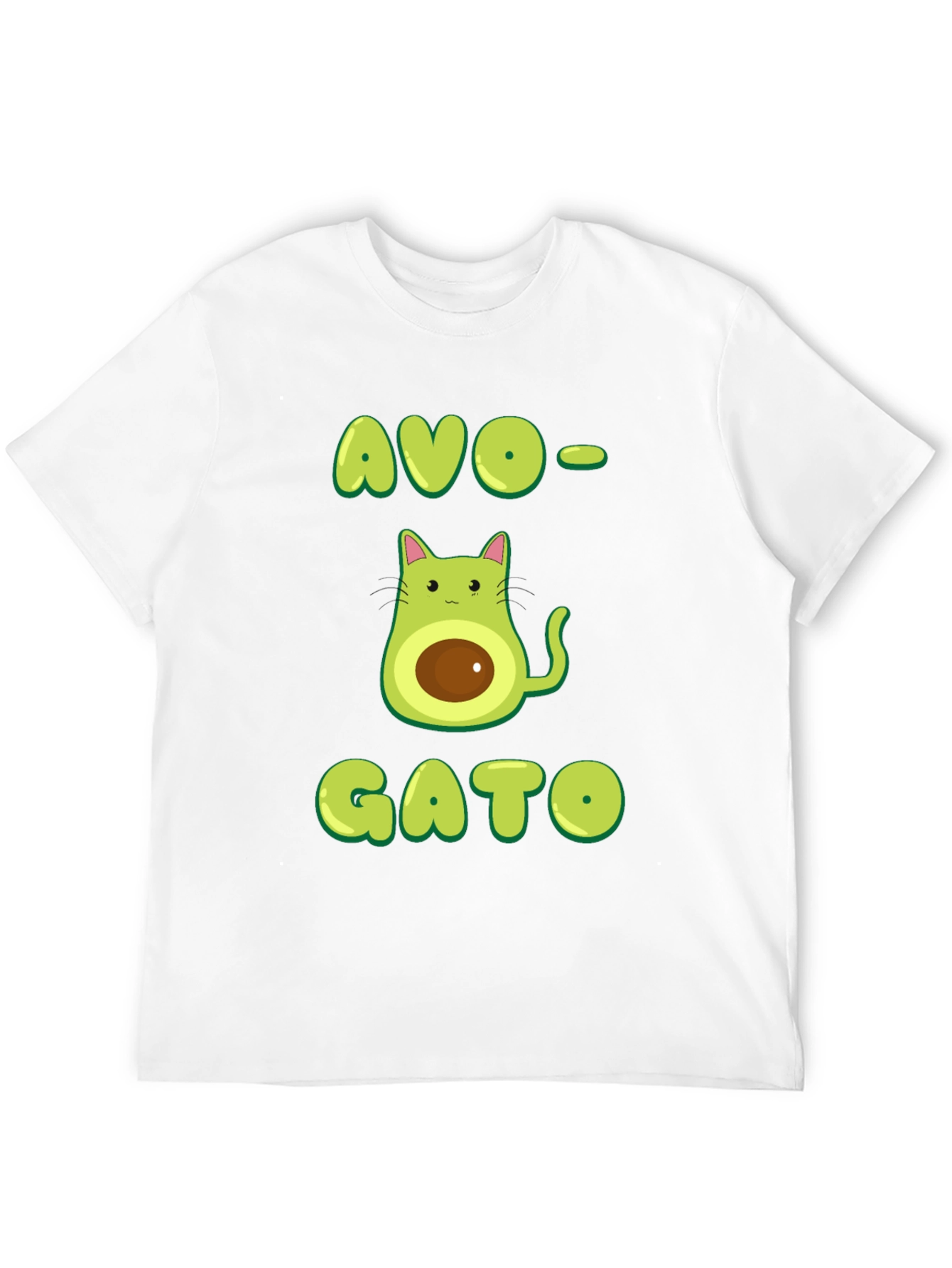 Avo-Gato T-Shirt: Avocado Cat Graphic Tee