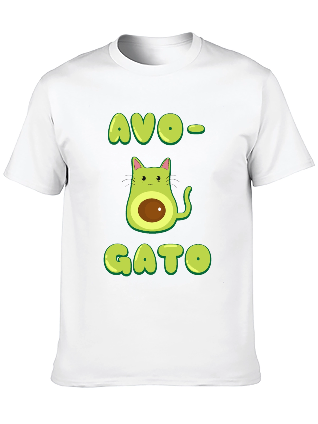 Avo-Gato T-Shirt: Avocado Cat Graphic Tee