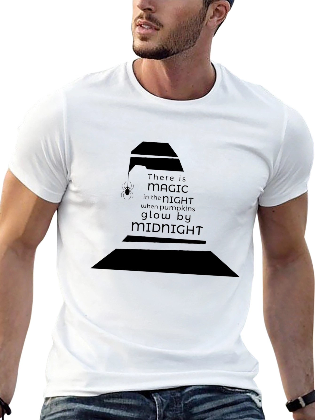 Magic Midnight T-Shirt - Halloween Witch Hat Design