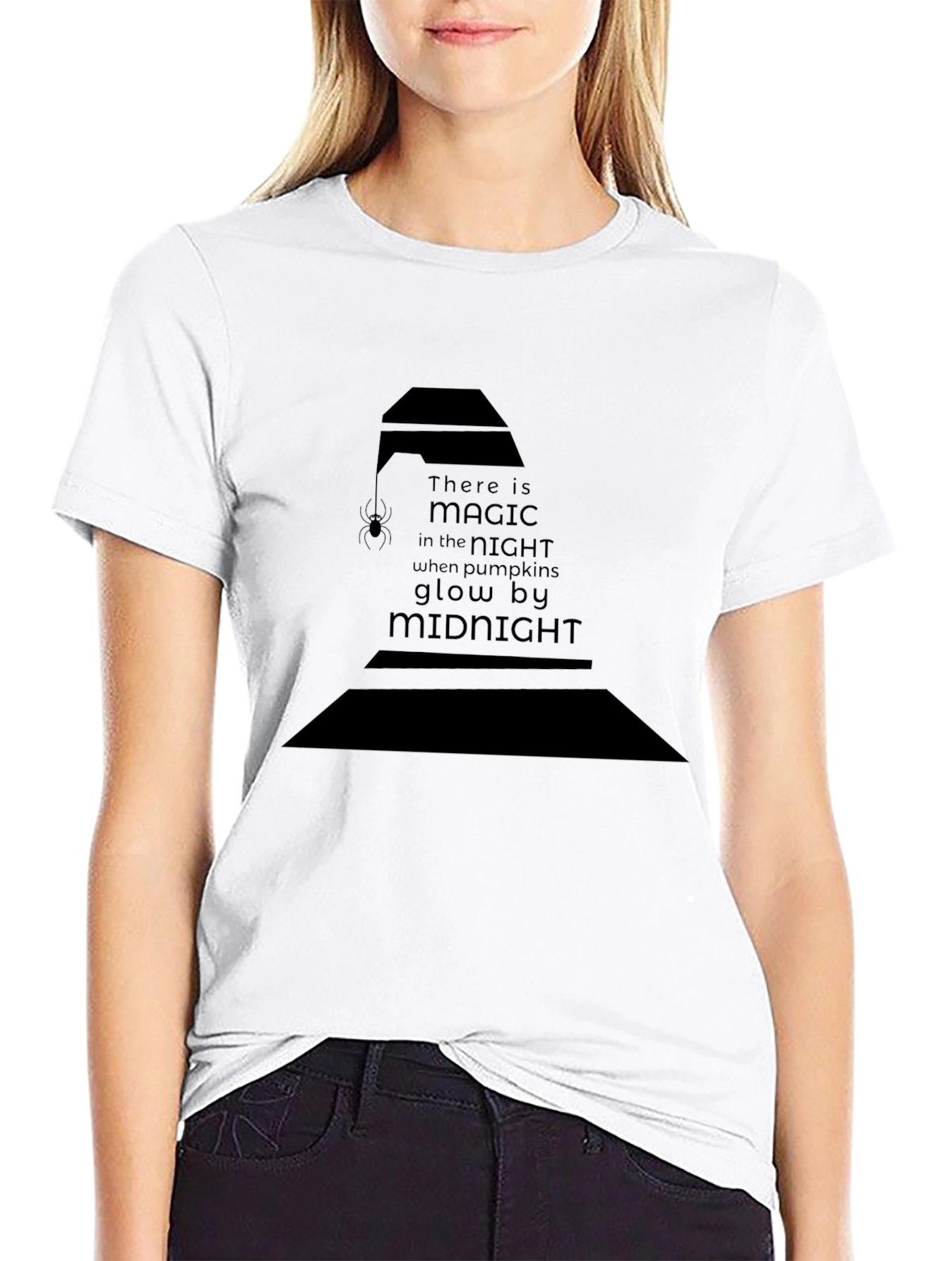 Magic Midnight T-Shirt - Halloween Witch Hat Design