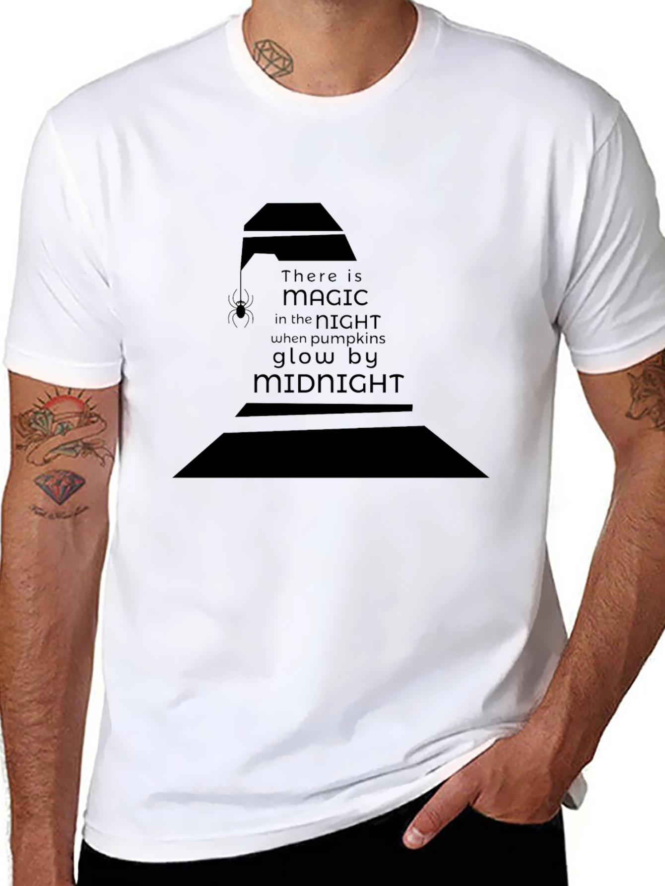 Magic Midnight T-Shirt - Halloween Witch Hat Design