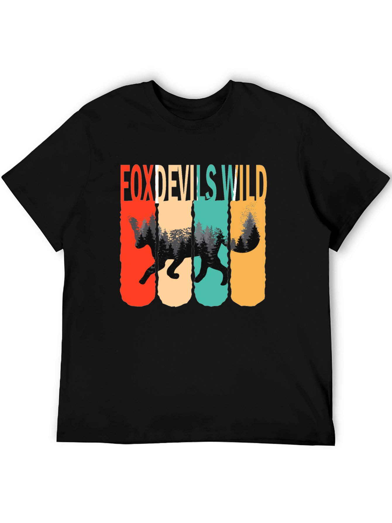 Fox Devils Wild Retro Graphic T-Shirt
