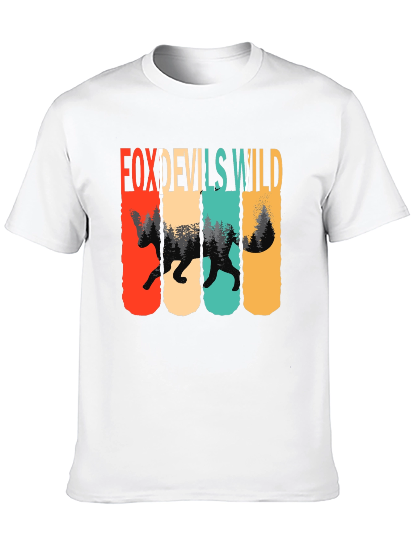 Fox Devils Wild Retro Graphic T-Shirt