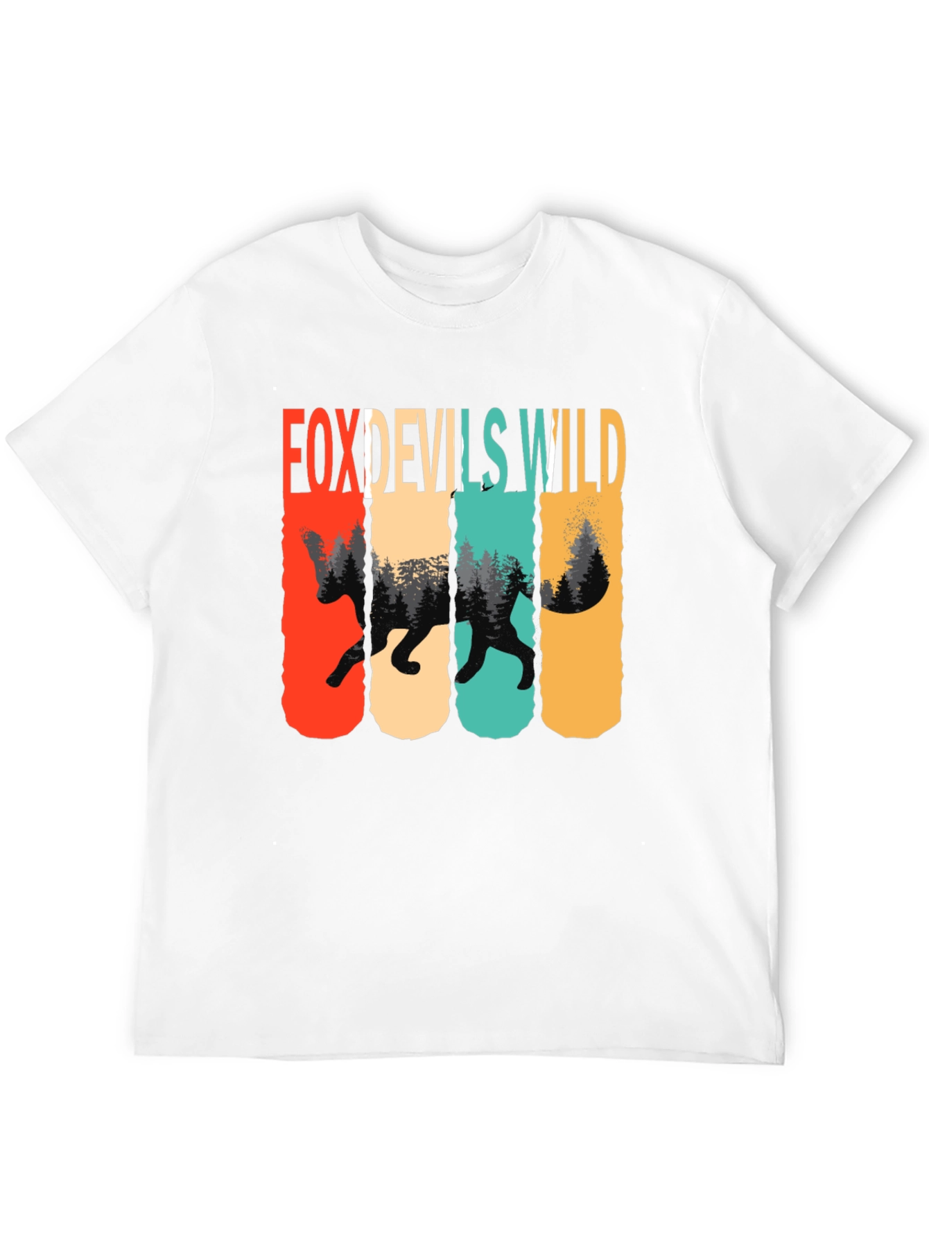Fox Devils Wild Retro Graphic T-Shirt