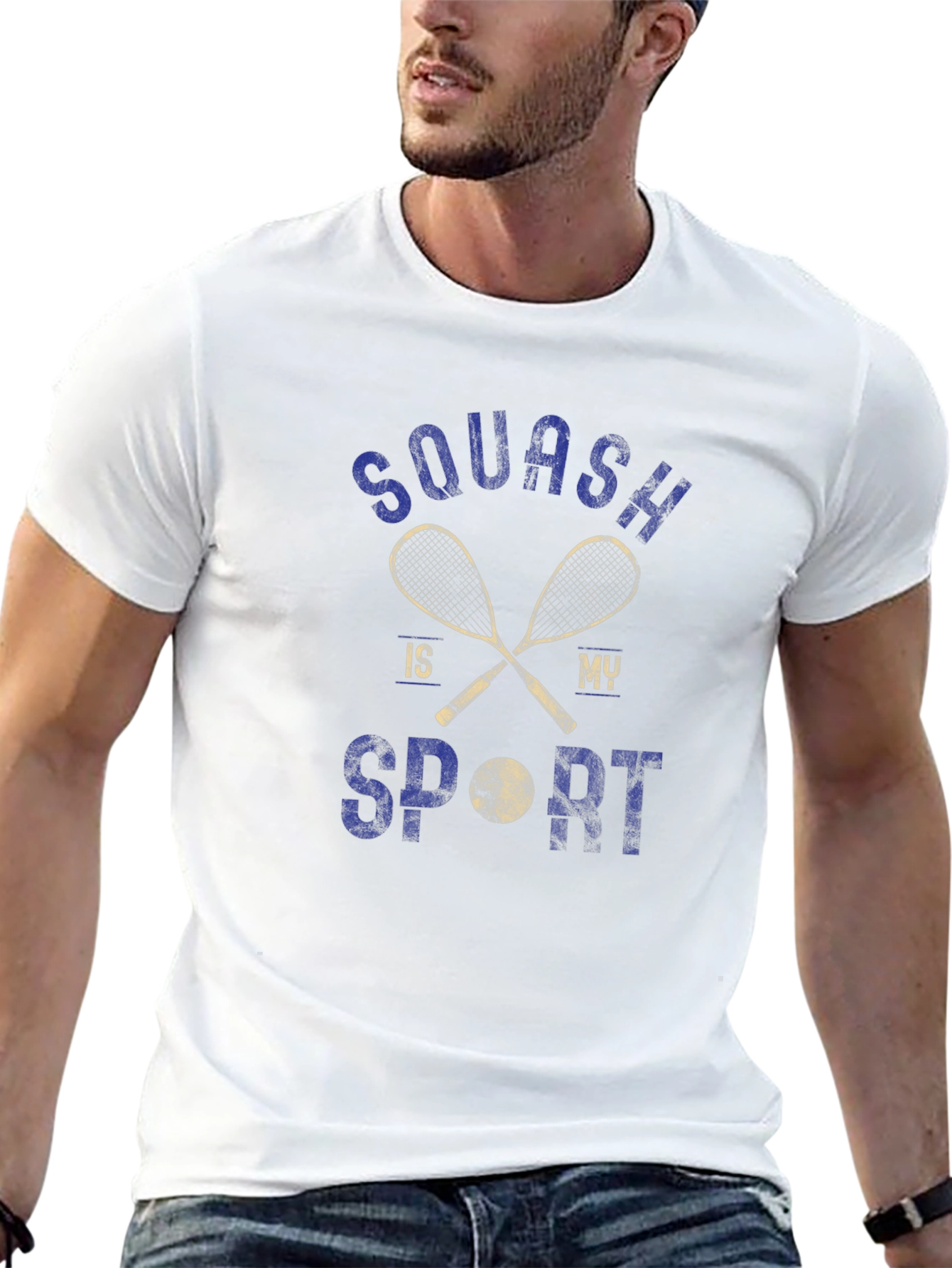 Squash is My Sport Black T-Shirt
